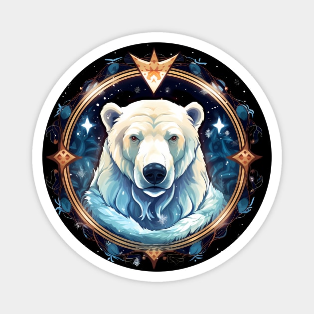 Polar Bear in Ornament, Love Bears Magnet by logiamerch